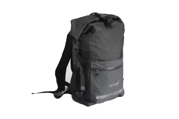 MORRAL IMPERMEABLE DE DOBLE CAPA VETROX DE 26 LITROS GRIS