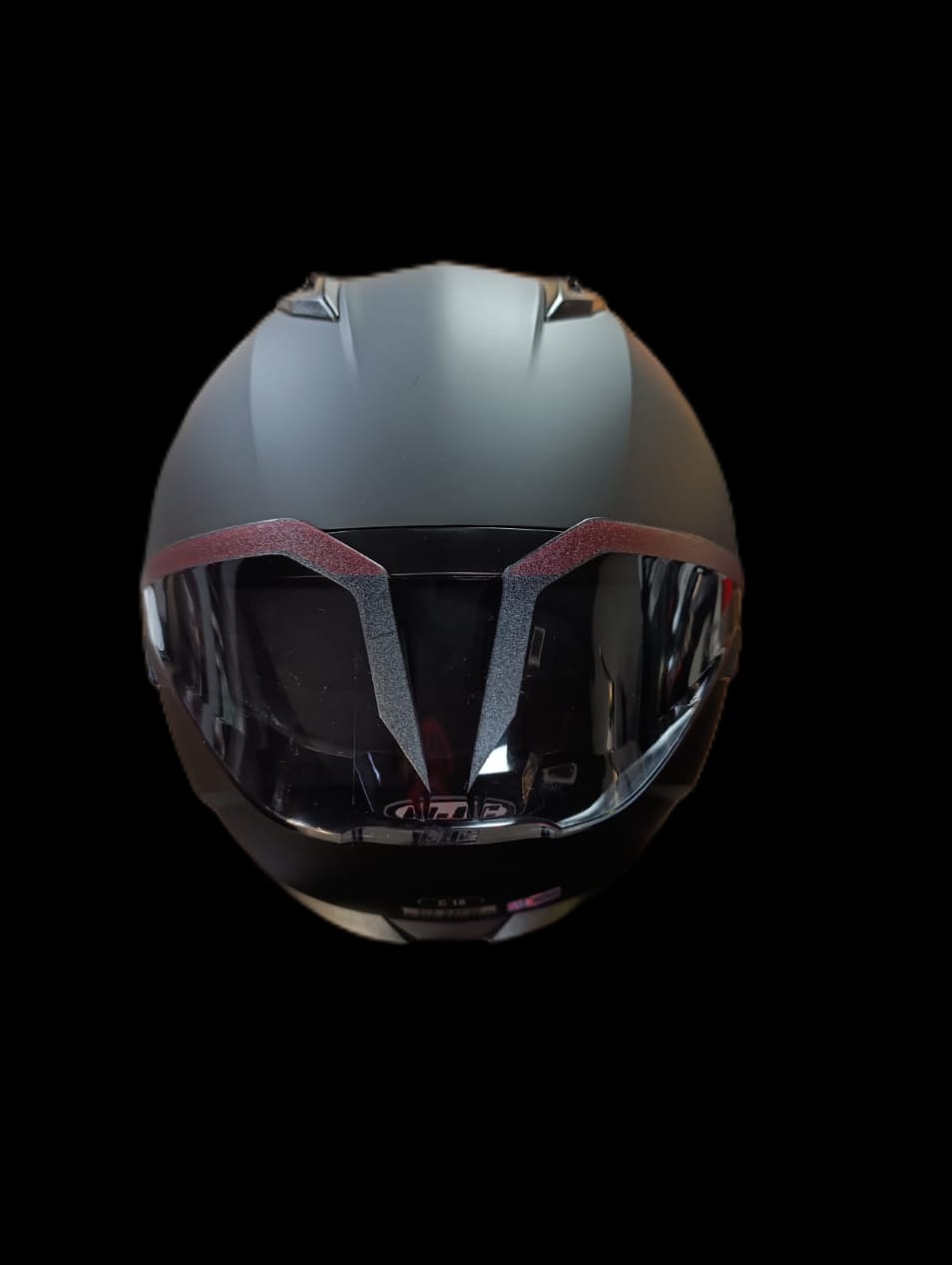 CASCO HJC C10 NEGRO MATE + SPOILER TRASERO (ALERON) + PINLOCK