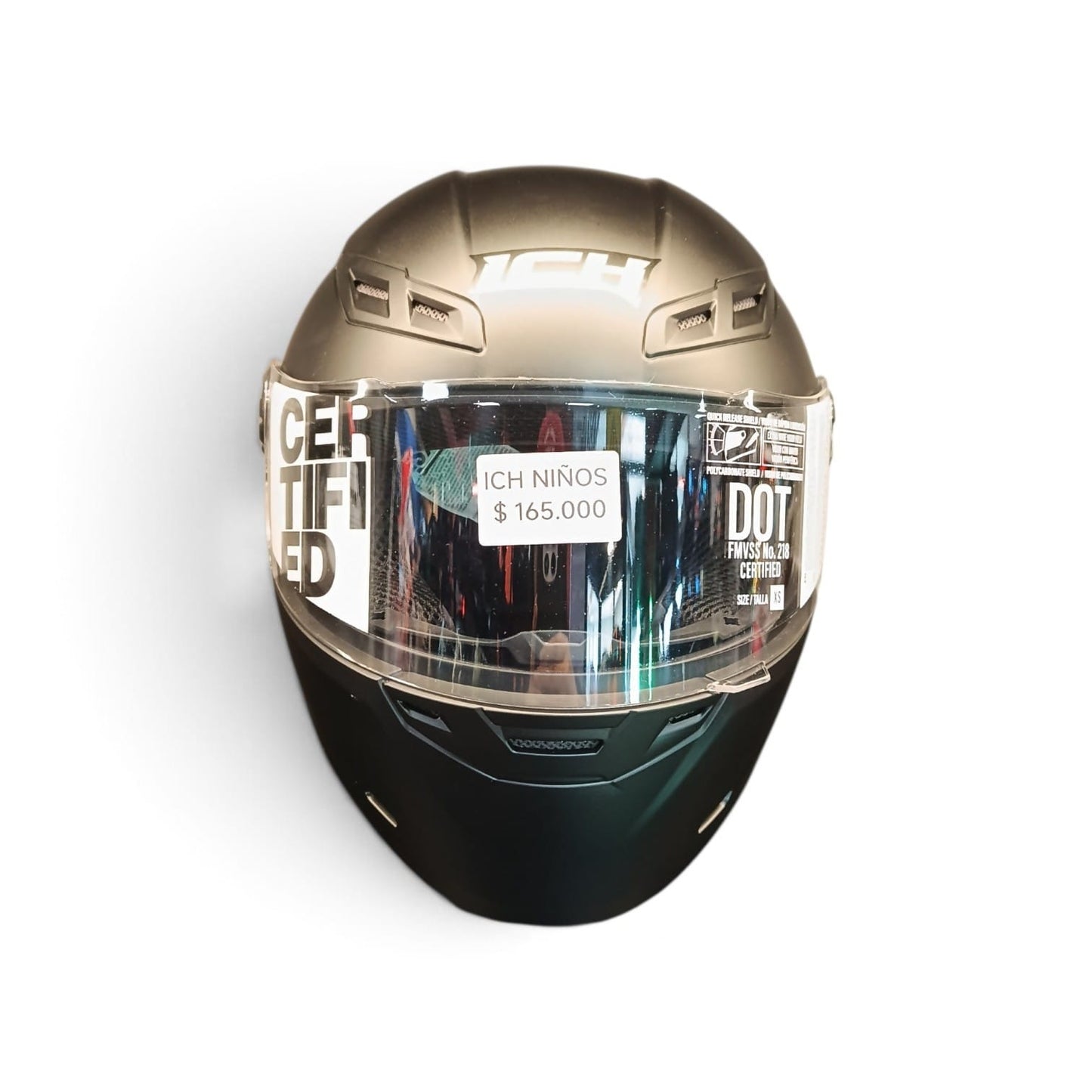 CASCO NIÑO/A INTEGRAL ICH 501SP S KIDS NEGRO MATE