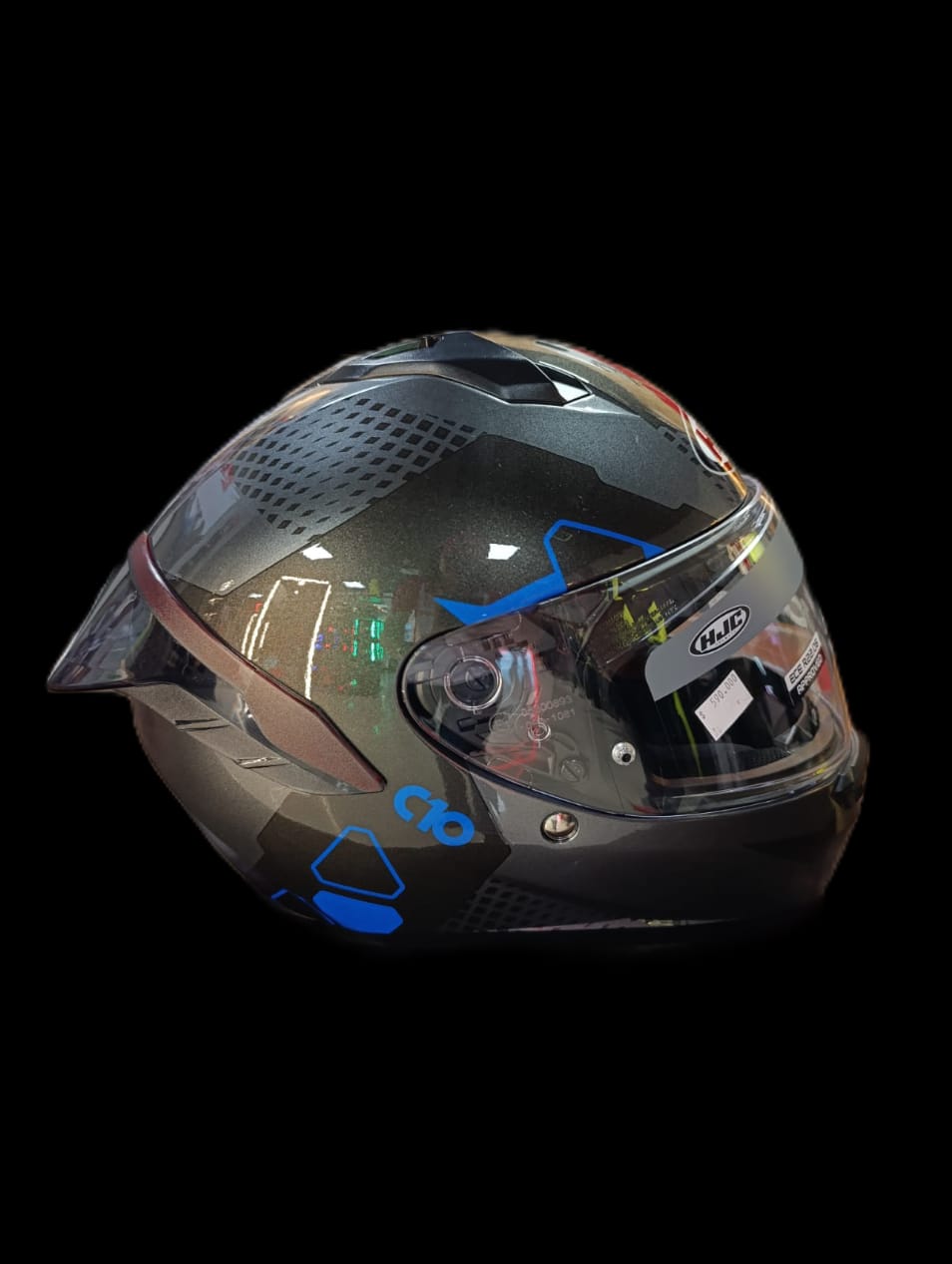 CASCO HJC C10 ASPA MC2 + SPOILER TRASERO (ALERON) + PINLOCK