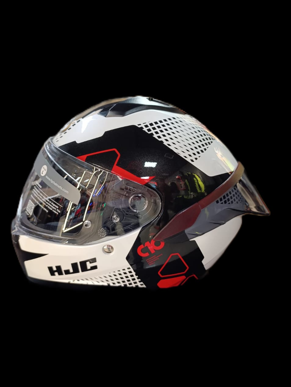 CASCO HJC C10 ASPA MC1 + SPOILER TRASERO (ALERON) + PINLOCK
