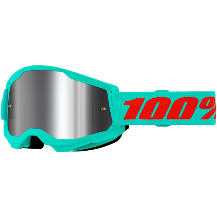 GOGGLES 100% STRATA 2 MAUPITI LENTE SILVER ESPEJO