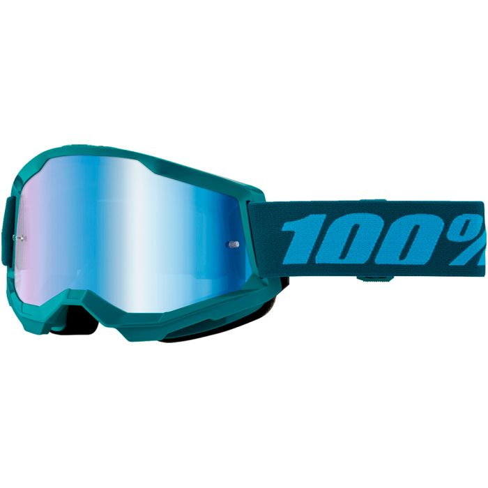 GOGGLES 100% STRATA 2 STONE LENTE AZUL ESPEJO