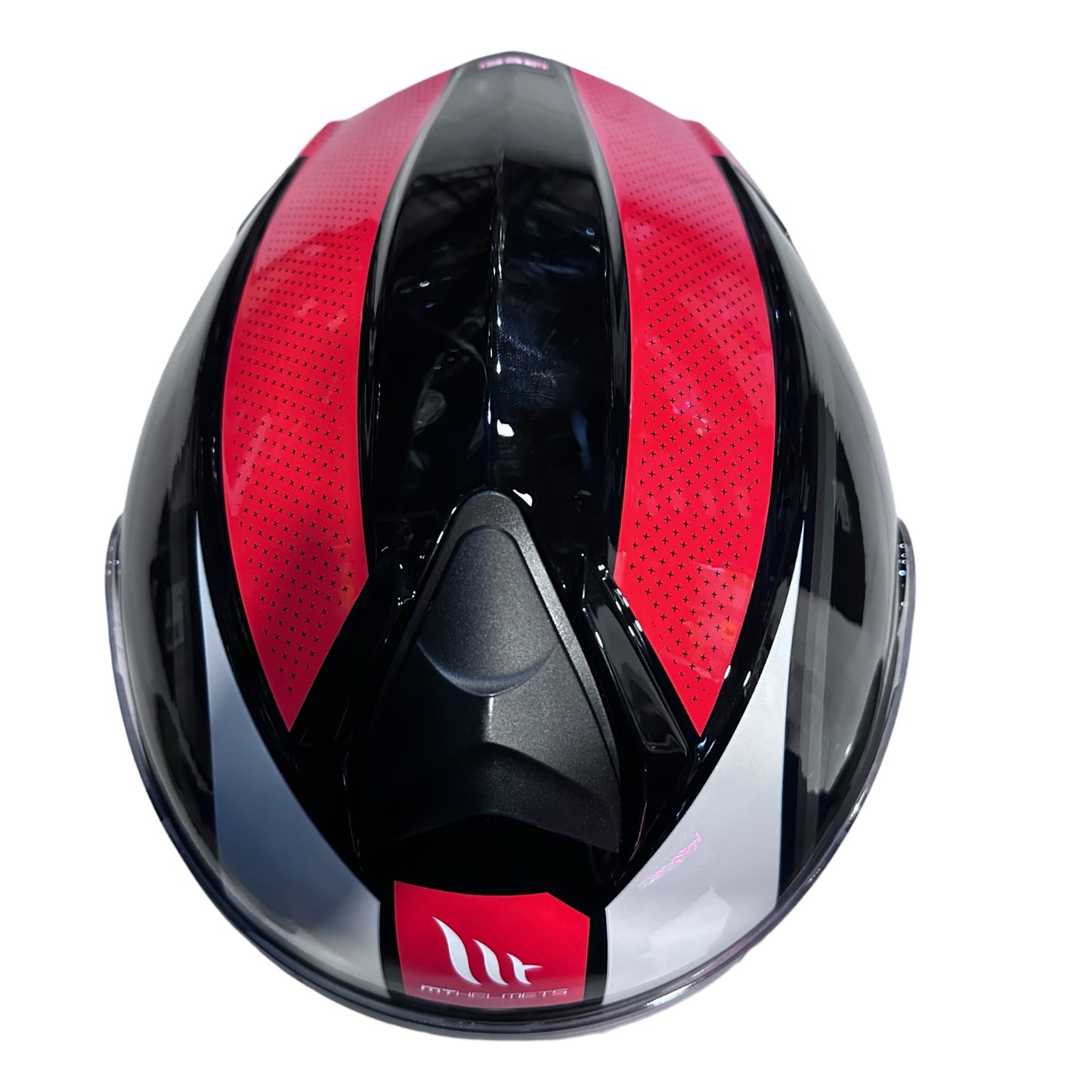 CASCO MT GENESIS CAVE ABATIBLE ROJO BRILLANTE