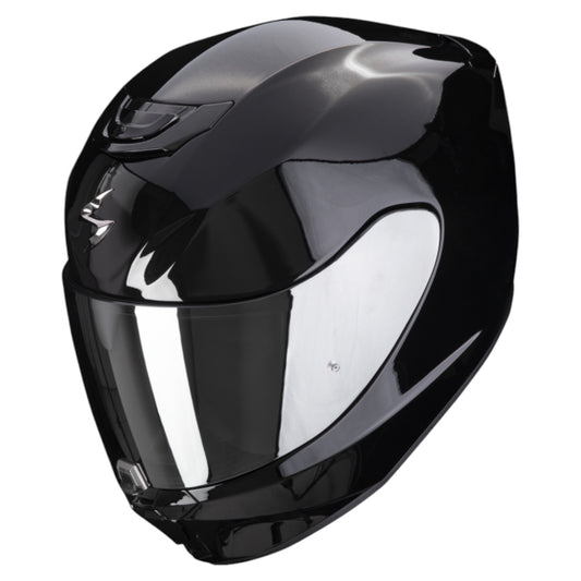 CASCO SCORPION EXO 391 NEGRO BRILLANTE VISOR TRANSPARENTE