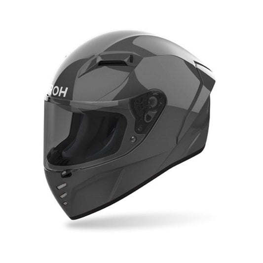 CASCO INTEGRAL AIROH CONNOR ANTHRACITE BRILLO + VISOR DE COLOR HUMO