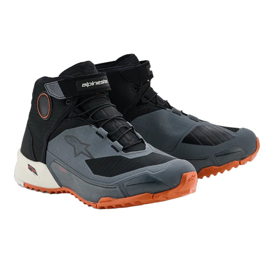 BOTAS ALPINESTARS CR-X DRYSTAR IMPERMEABLES NEGRO GRIS NARANJA