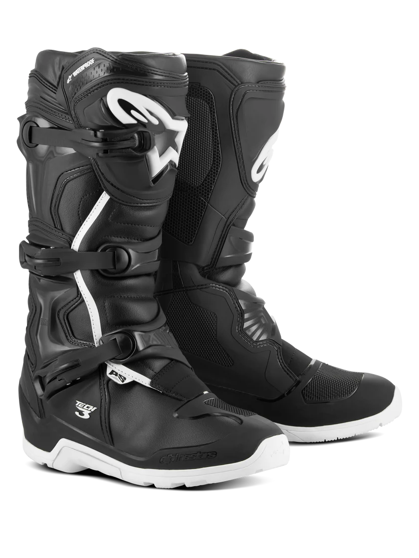 BOTAS MX ENDURO IMPERMEABLES ALPINESTARS TECH 3 NEGRO BLANCO