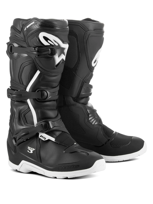 BOTAS MX ENDURO IMPERMEABLES ALPINESTARS TECH 3 NEGRO BLANCO