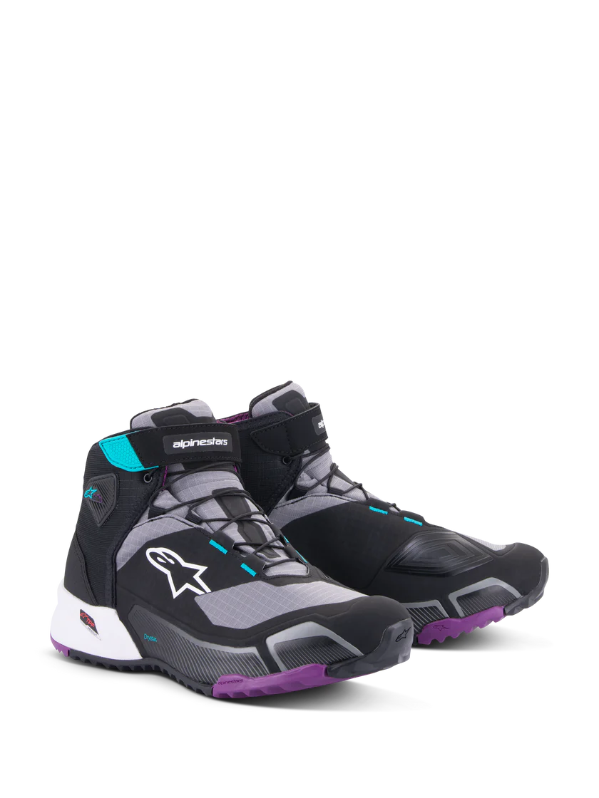 BOTAS ALPINESTARS CR-X WOMAN IMPERMEABLES DRYSTAR MORADO/AZUL/NEGRO
