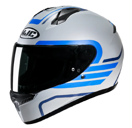 CASCO HJC C10 LITO GRIS AZUL MATE+ PINLOCK VISOR TRANSPARENTE ECE 2206