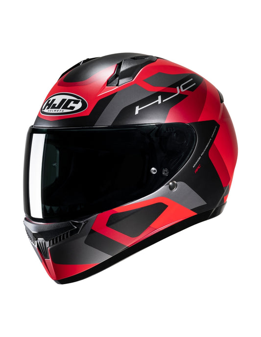 CASCO HJC C10 TINS NEGRO ROJO+ PINLOCK VISOR TRANSPARENTE ECE 2206