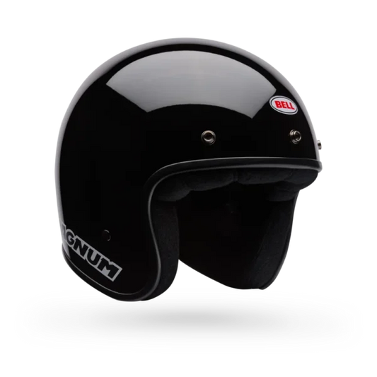 CASCO ABIERTO BELL MAGNUM NEGRO BRILLO