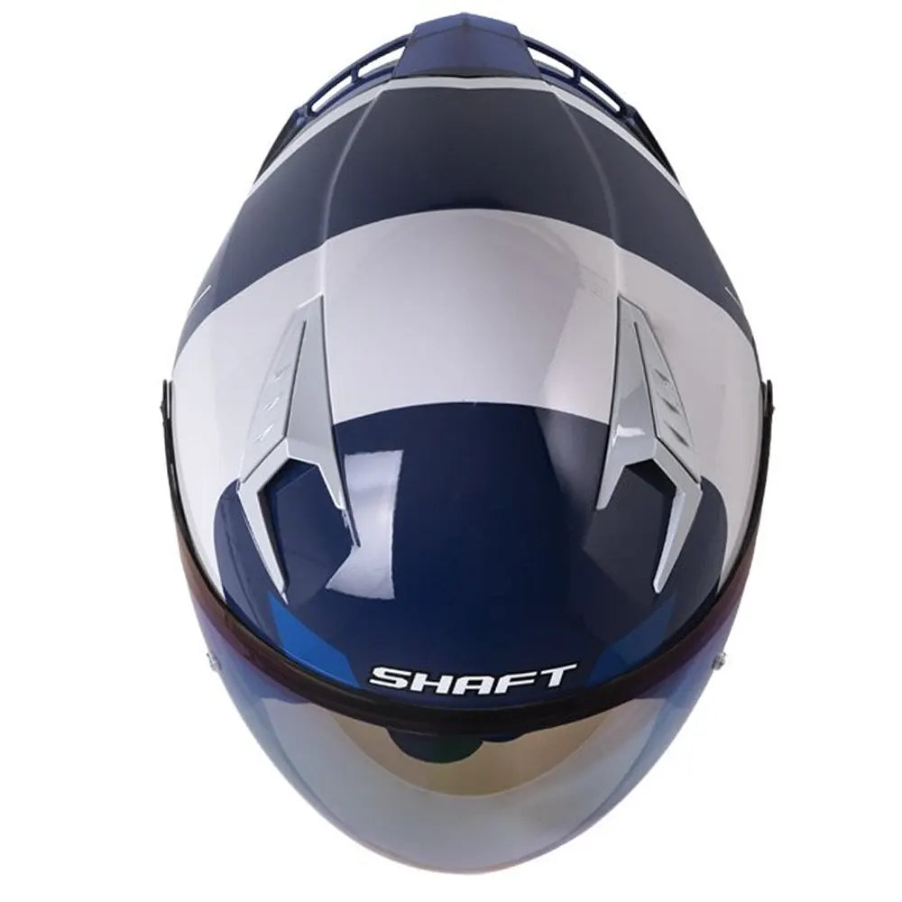 CASCO ABIERTO SHAFT 226 GT MINUET AZUL BLANCO BRILLANTE