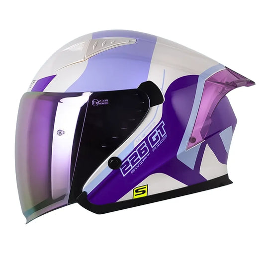 CASCO ABIERTO SHAFT 226 GT MINUET BLANCO MORADO BRILLANTE