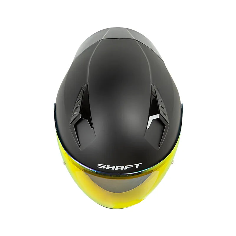 CASCO ABIERTO SHAFT 226 GT SOLID NEGRO ROJO MATE