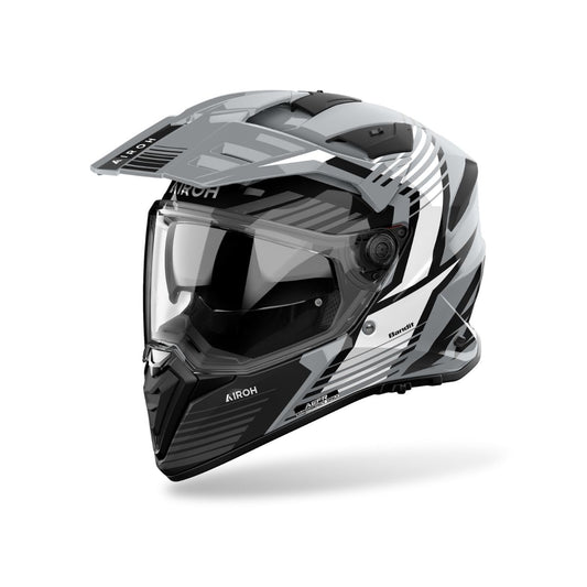 CASCO DUAL MULTIPROPOSITO AIROH BANDIT SPICY GRIS BRILLO