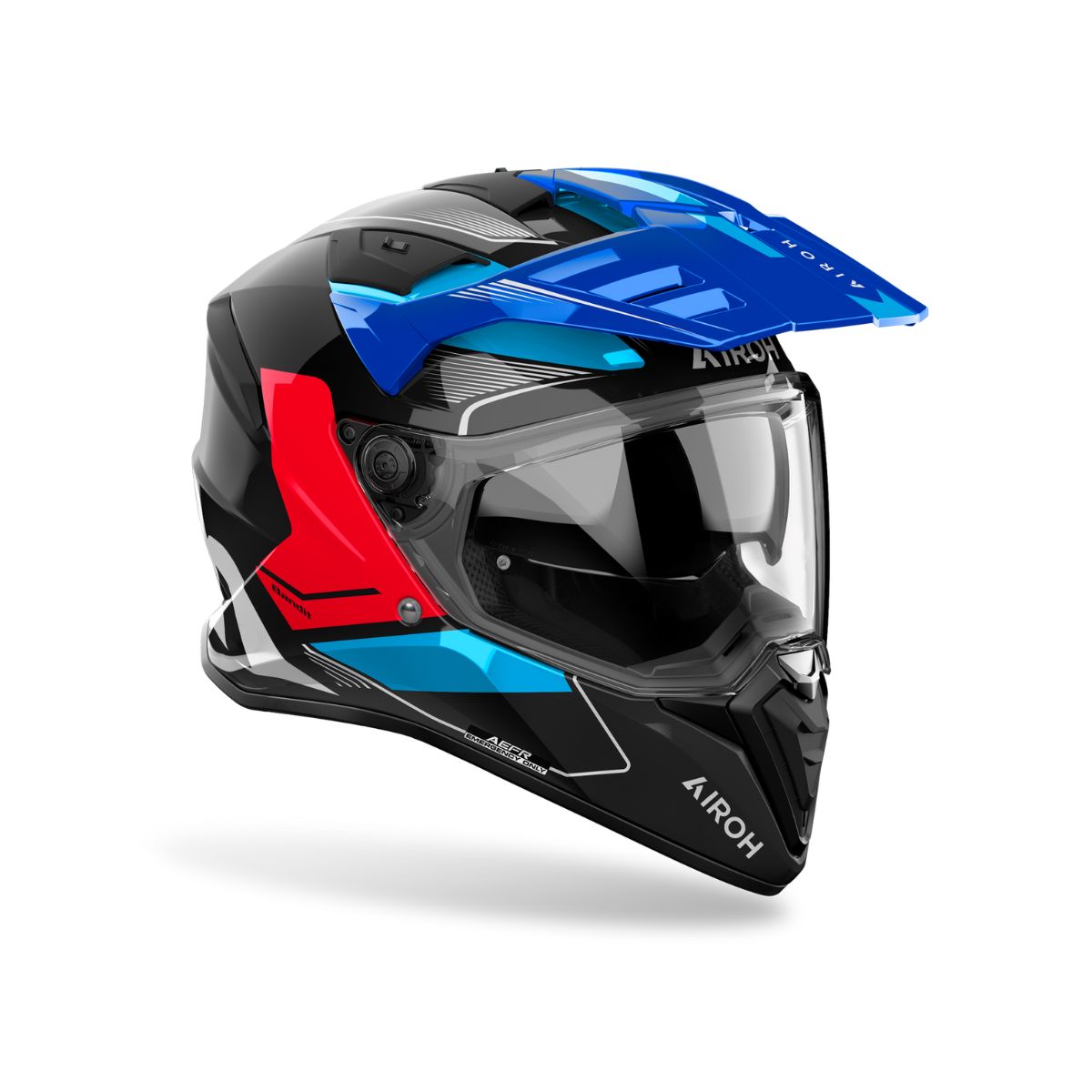 CASCO DUAL MULTIPROPOSITO AIROH BANDIT TUNE AZUL ROJO