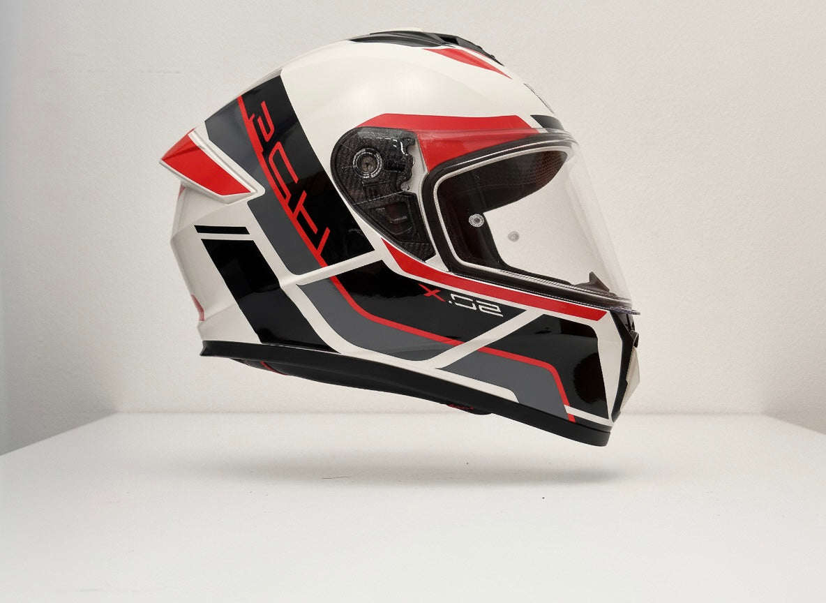 CASCO INTEGRAL GIVI H50X BLANCO NEGRO GRIS ROJO BRILLANTE