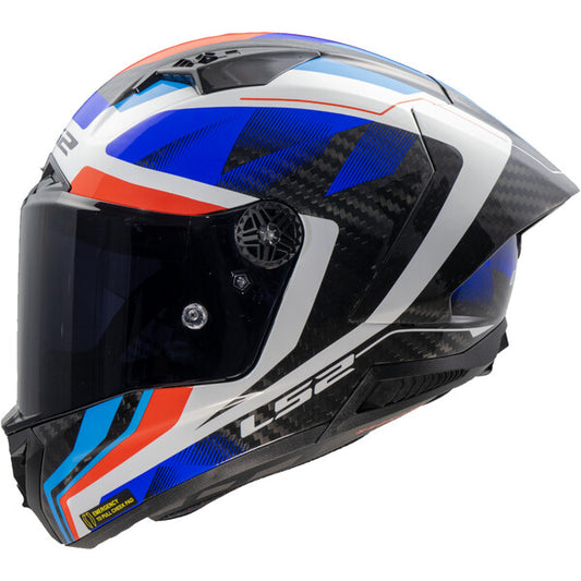 CASCO INTEGRAL LS2 FF 805 THUNDER GP AERO RAUTE FIBRA DE CARBONO + PINLOCK + VISOR COLOR HUMO + TEAR OFF + MALETA DE LUJO