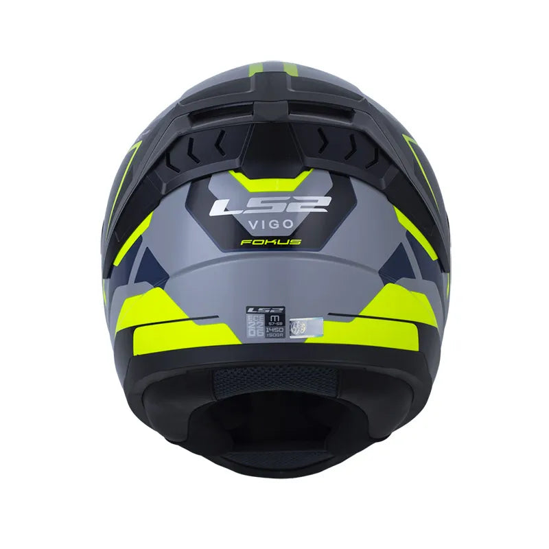 CASCO INTEGRAL LS2 FF810 VIGO FOKUS GRIS AMARILLO + PINLOCK