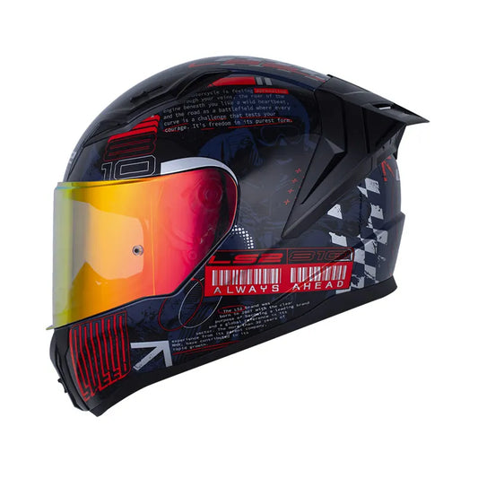 CASCO INTEGRAL LS2 FF810 VIGO HISTORY AZUL OSCURO ROJO + PINLOCK