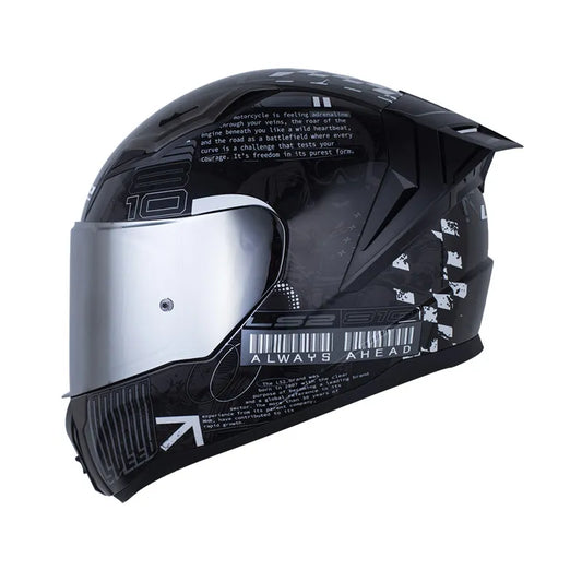 CASCO INTEGRAL LS2 FF810 VIGO HISTORY NEGRO GRIS BRILLO + PINLOCK
