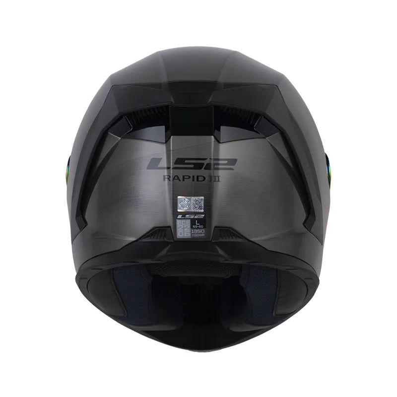 CASCO INTEGRAL LS2 FF 820 JEANS TITANIUM BRILLO