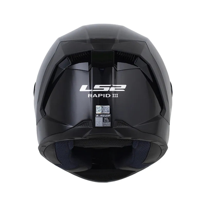 CASCO INTEGRAL LS2 FF 820 NEGRO BRILLANTE VISOR REVO DORADO
