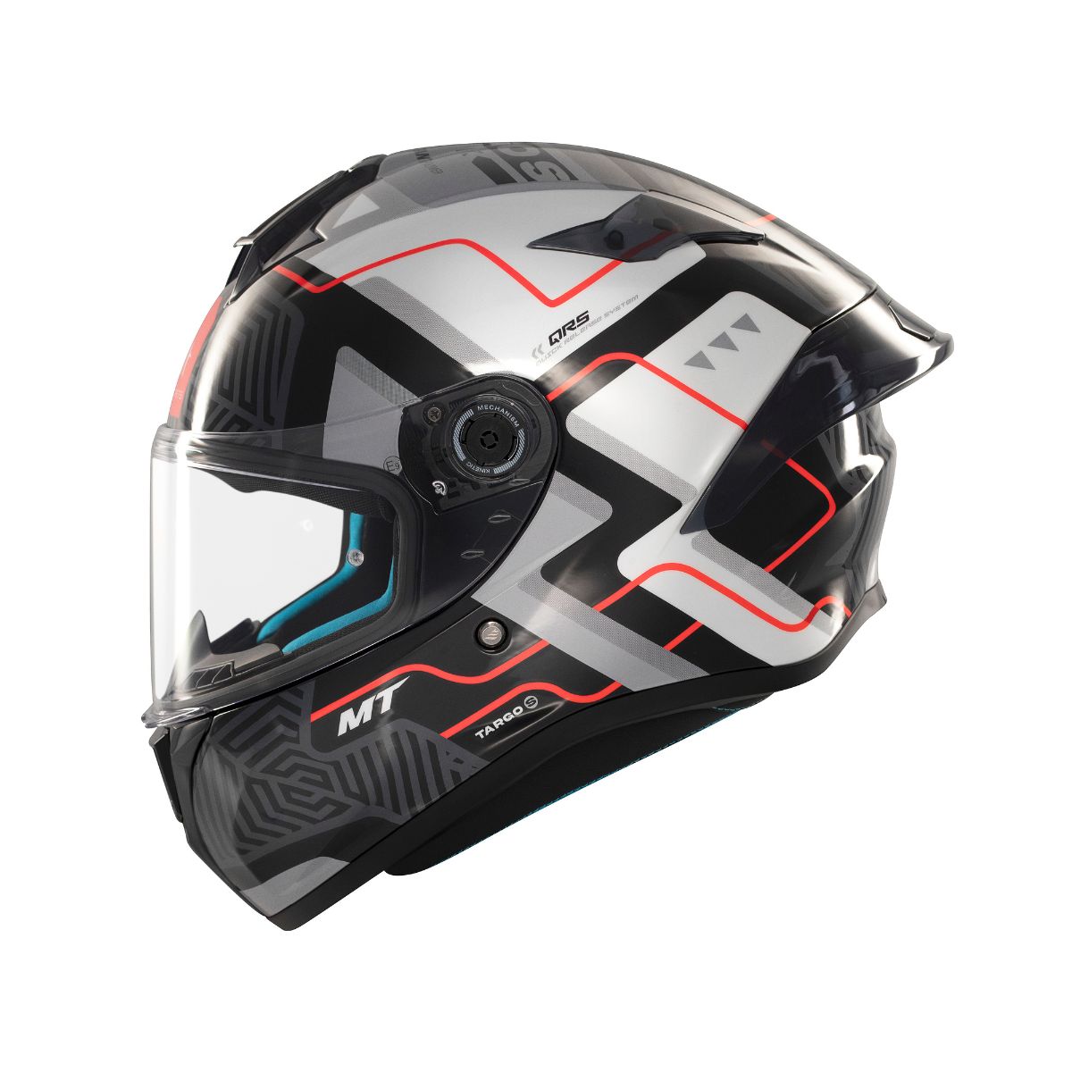 CASCO INTEGRAL MT TARGO S BRIK C0 BLANCO BRILLO