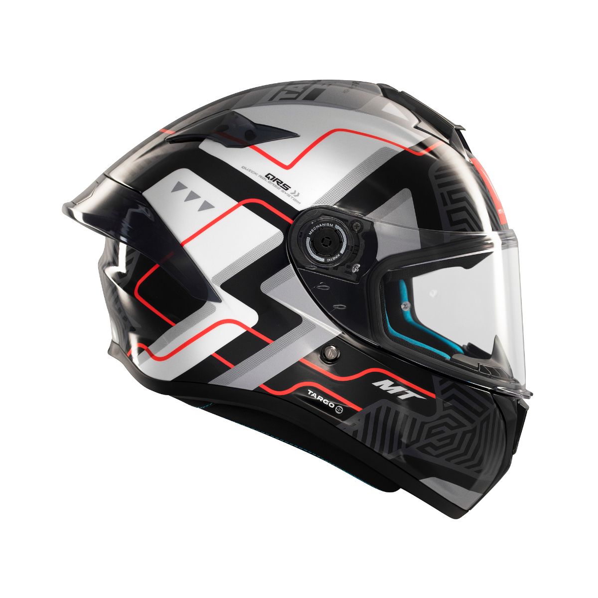 CASCO INTEGRAL MT TARGO S BRIK C0 BLANCO BRILLO