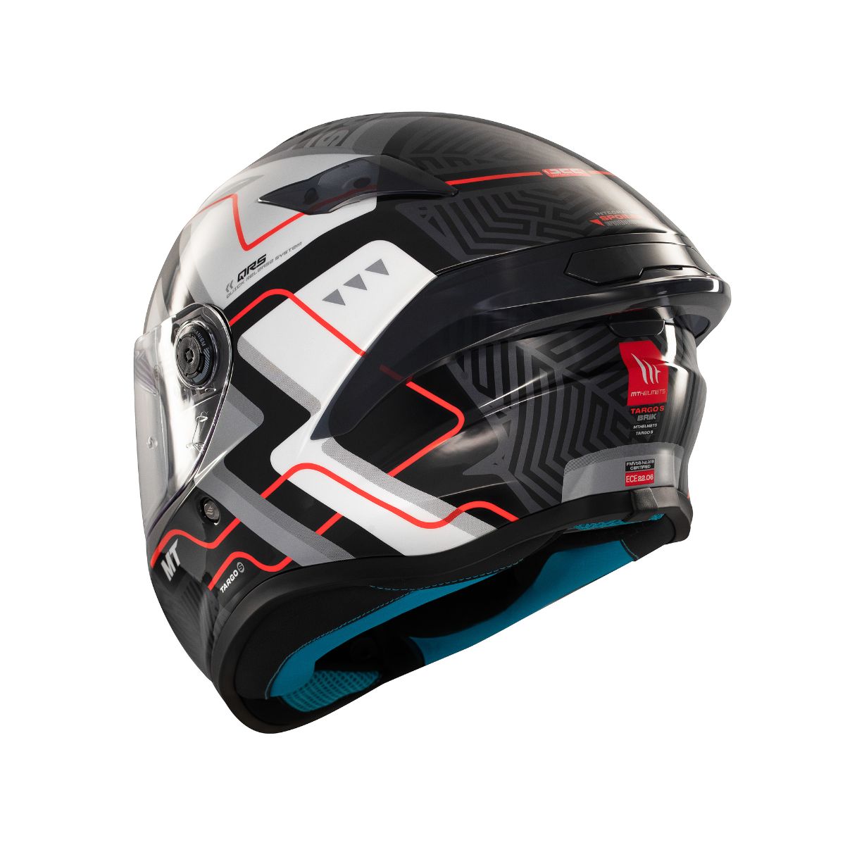CASCO INTEGRAL MT TARGO S BRIK C0 BLANCO BRILLO