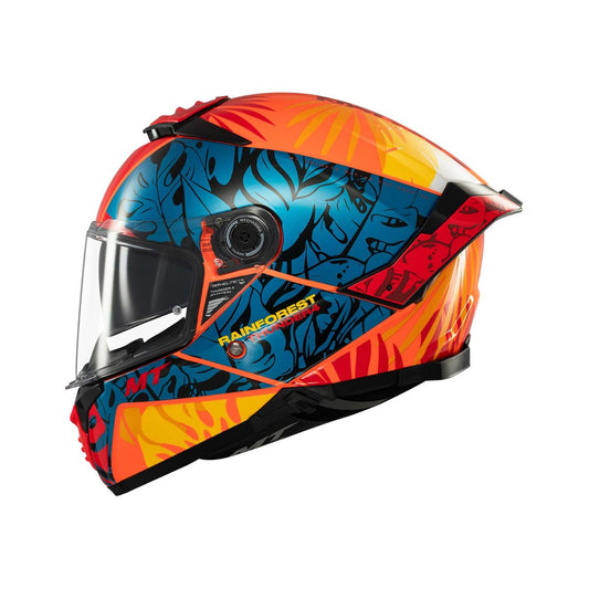 CASCO INTEGRAL MT THUNDER 4 SV RAINFOREST C4 NARANJA BRILLO