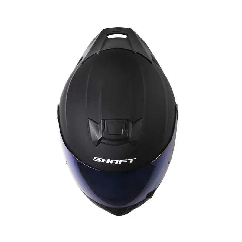CASCO INTEGRAL SHAFT 502SP SOLID NEGRO MATE AZUL