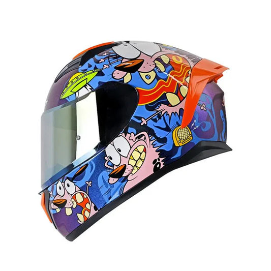 CASCO INTEGRAL SHAFT 582SP EVO CORAJE EL PERRO COBARDE CAMALEÓN