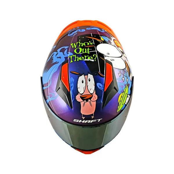 CASCO INTEGRAL SHAFT 582SP EVO CORAJE EL PERRO COBARDE CAMALEÓN