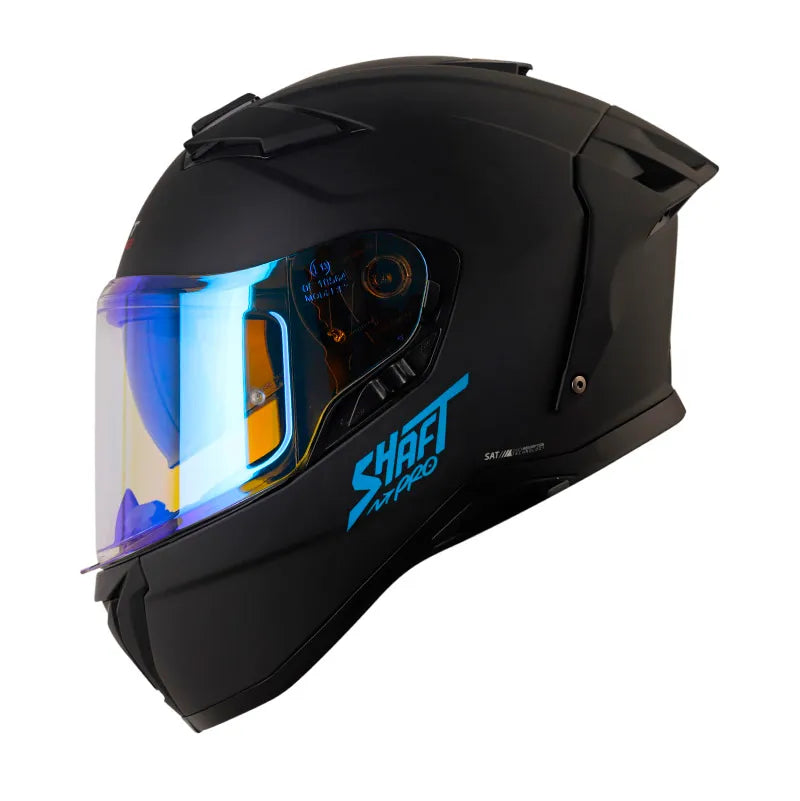 CASCO INTEGRAL SHAFT PRO 606SP NEGRO MATE AZUL
