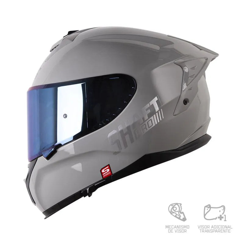 CASCO INTEGRAL SHAFT PRO 610DV EVO SOLID GRIS BRILLANTE