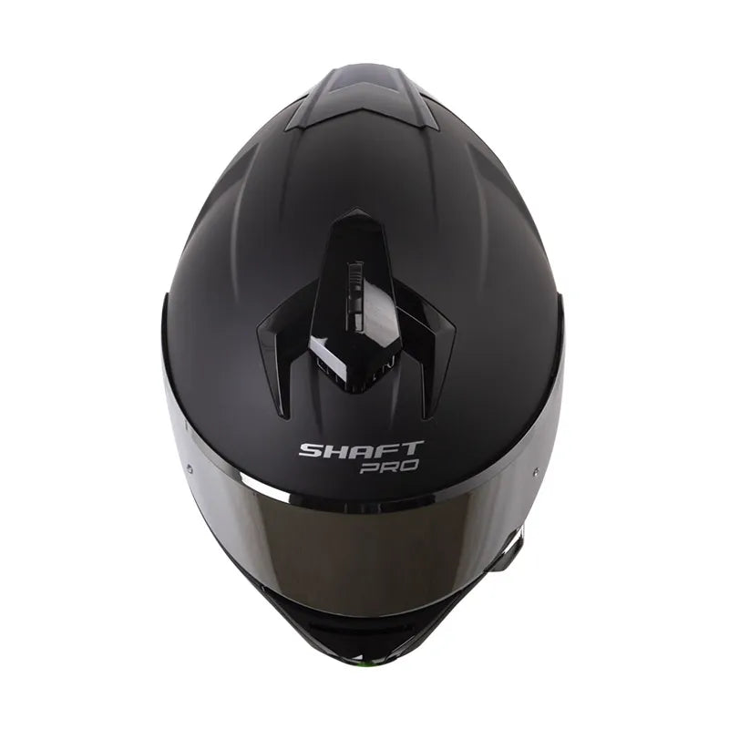 CASCO INTEGRAL SHAFT PRO 610DV EVO SOLID NEGRO MATE/AMARILLO NEON