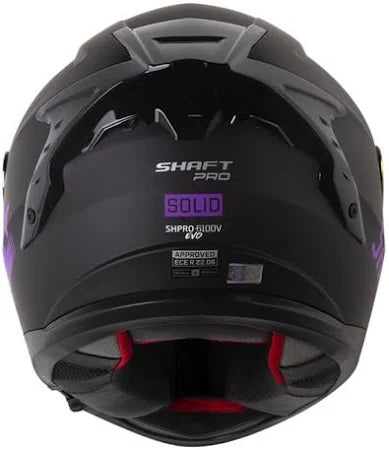 CASCO INTEGRAL SHAFT PRO 610DV EVO SOLID NEGRO MATE/MORADO