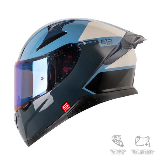 CASCO INTEGRAL SHAFT PRO 612 DV EVO MYTH AZUL GRIS