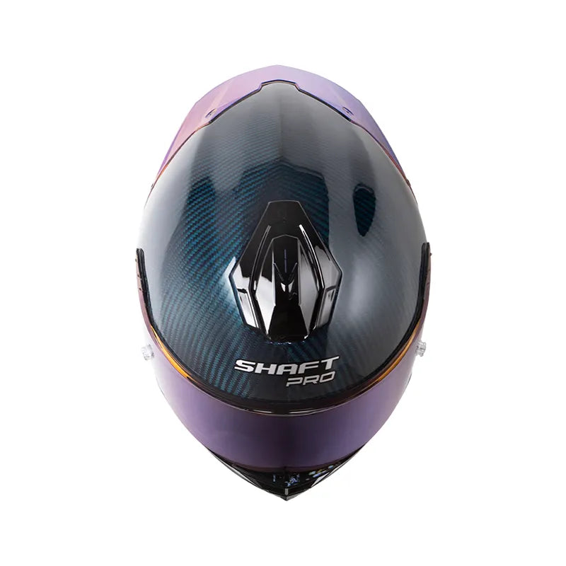 CASCO INTEGRAL SHAFT PRO 620C EVO SOLID AZUL BRILLO 3K FIBRA DE CARBONO