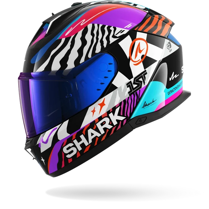 CASCO INTEGRAL SHARK SKWAL i3 SPEED FANCY
