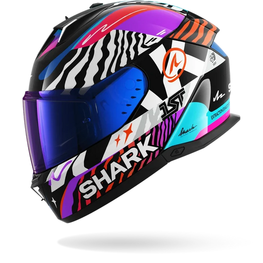 CASCO INTEGRAL SHARK SKWAL i3 SPEED FANCY