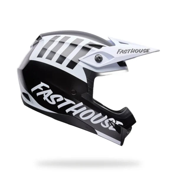 CASCO MOTOCROSS BELL MX10 FASTHOUSE NEGRO BLANCO MATE