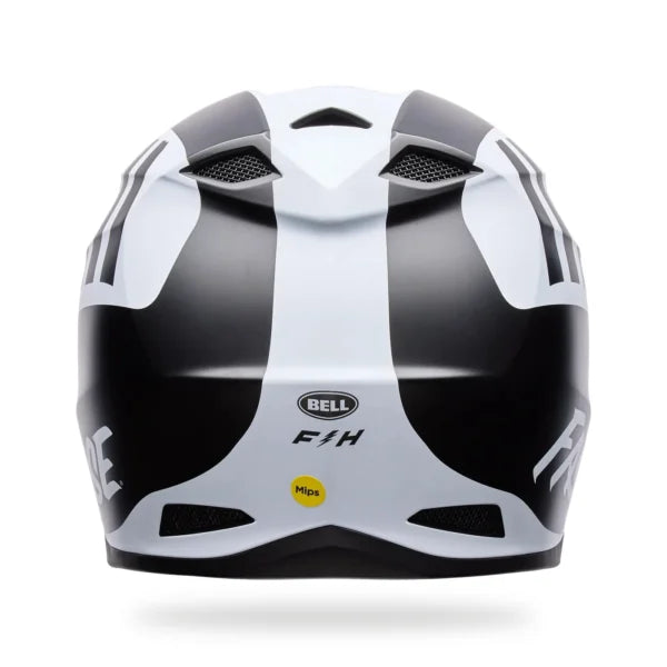CASCO MOTOCROSS BELL MX10 FASTHOUSE NEGRO BLANCO MATE