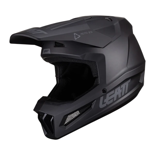 CASCO MOTOCROSS LEATT 2.5 V24 STEALTH NEGRO MATE