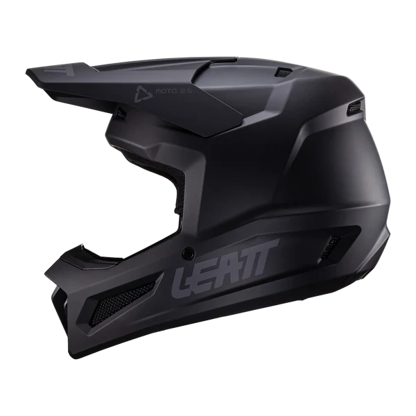 CASCO MOTOCROSS LEATT 2.5 V24 STEALTH NEGRO MATE