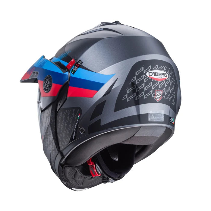 CASCO MULTIPROPOSITO ABATIBLE CABERG TOURMAX X SARABE MATE BMW COLORS