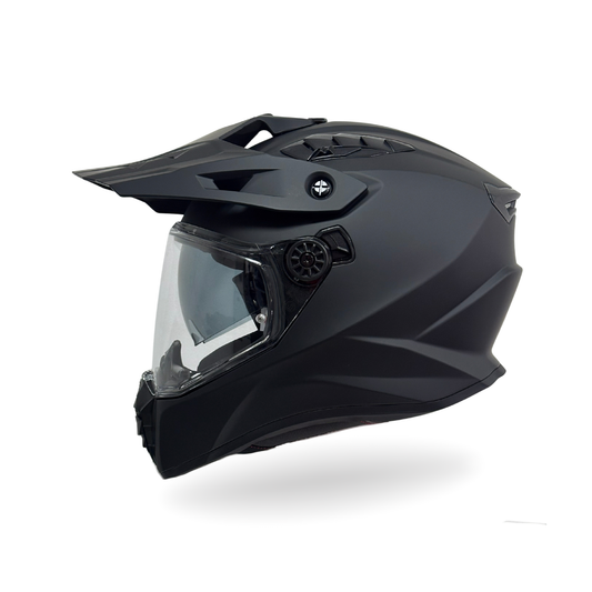 CASCO MULTIPROPOSITO MT TRACK SV PURE A1 NEGRO MATE